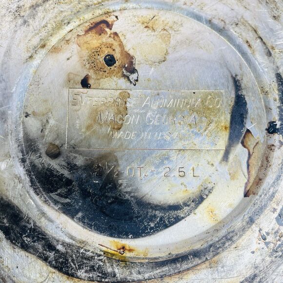 Vintage Enterprise Aluminum CO Whistle Tea Kettle Pot Chrome Silver 2.5 QT USA - Picture 11 of 13